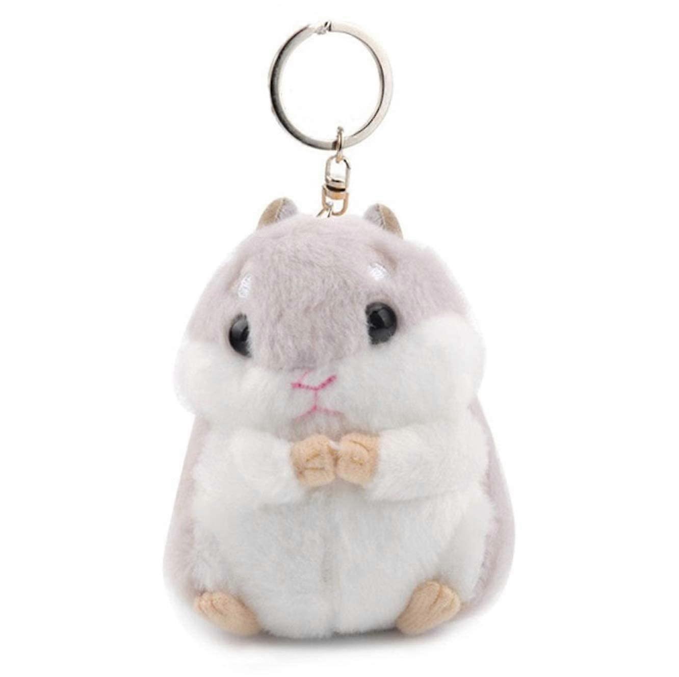 Hamster Keyring Plush Pendant Handbag Charm Keychain Bag Accessory