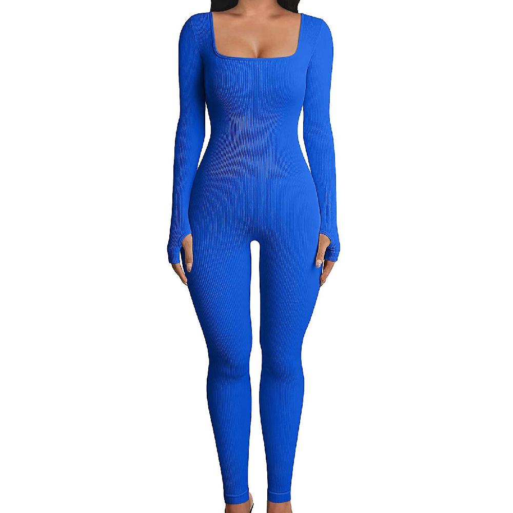 Donne Yoga Tute Allenamento A Costine A Maniche Lunghe Sport Tute 100% Nuovo Vendita calda