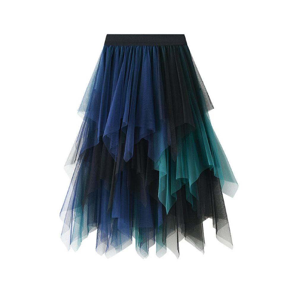 Summer Skirts For Women 2023 Womens High Quality Pleated Gauze Knee Length Skirt Adult Dancing Skirt Consegna Veloce