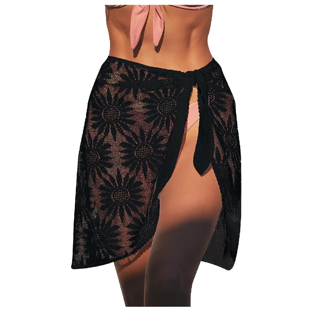 Skirts For Women Plus Size Fashion Women Casual Floral Bandage Beach Bandage Perspective A-Line Lace Mini Short Skirt Offerta