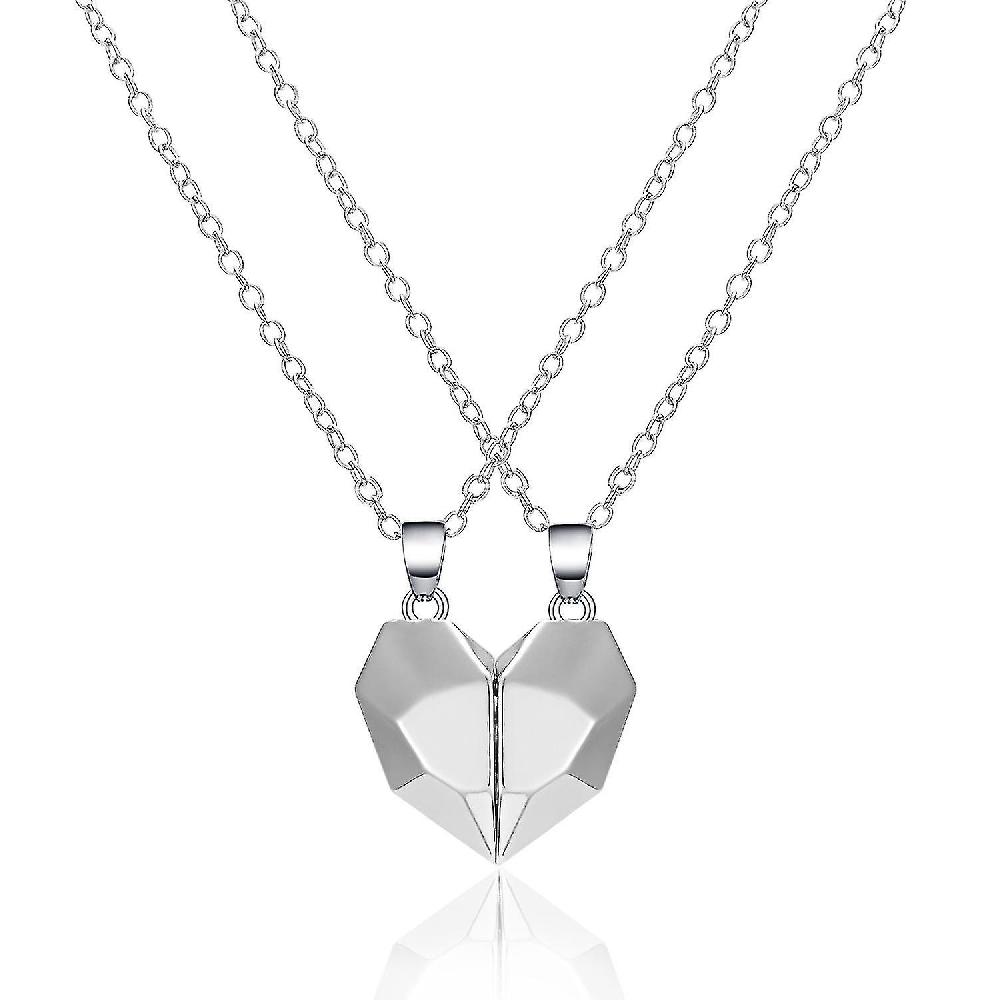 Two Souls One Heart Pendant Magnet Necklace Couple Wishing Stone Prezzo di fabbrica