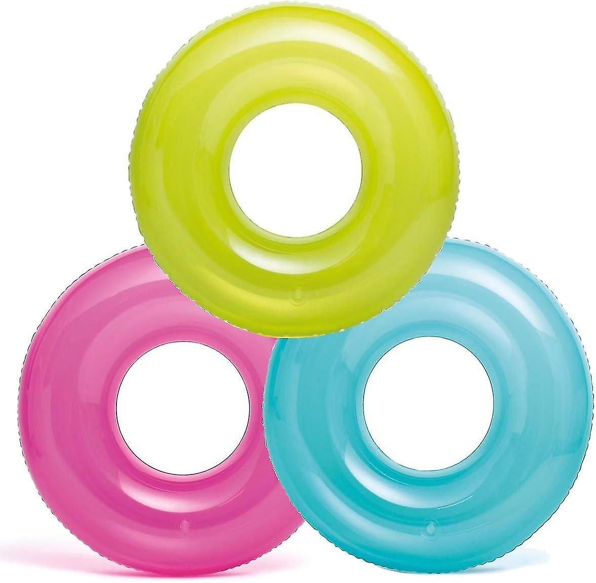 Children's Tricolor Transparent Inflatable Swim Ring Tricolor Mixed Suit (over 8 Years Old) Hotsell