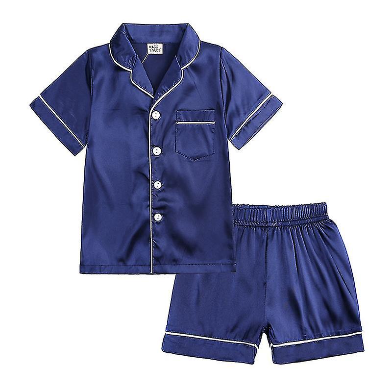 's Imitat Silk Home Clothes Boys And Girls Big 's Silk Ice Silk Pajamas Set Offerta San Valentino