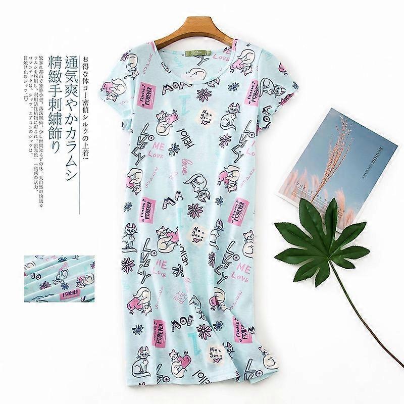 Women's Nightgown Soft Sleepwear Casual Nightgowns & Sleepshirts Cute Sleep Shirts Pajamas for Women M Nuovi prodotti