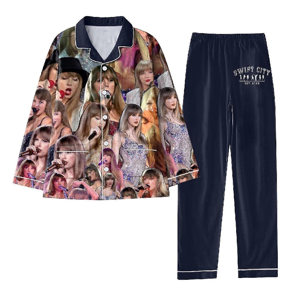 Singer TS 19_89 Pajamas Women Fashion Button Down Shirts and Pant Matching Pjs Concert 2 Piece Outfits WYELV Bestseller