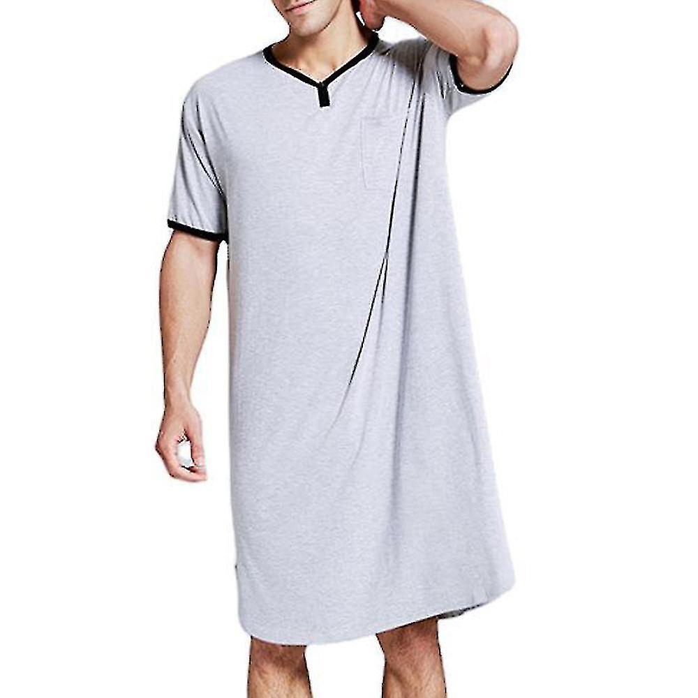 Uomo Camicia da notte Loungewear Camicia da notte Biancheria da notte semplice
