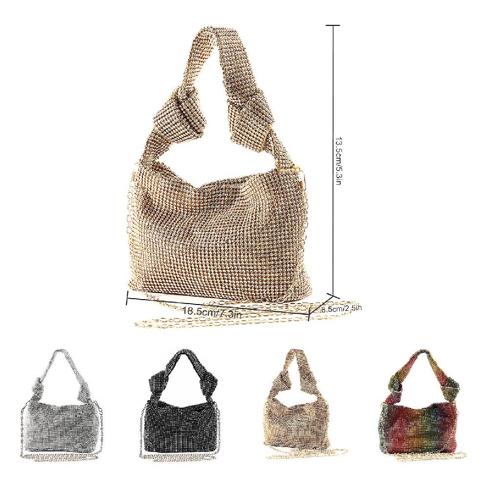 Rhinestone Evening Bag Shiny Dinner Handbag Portafoglio strass da donna Solo un giorno rimasto
