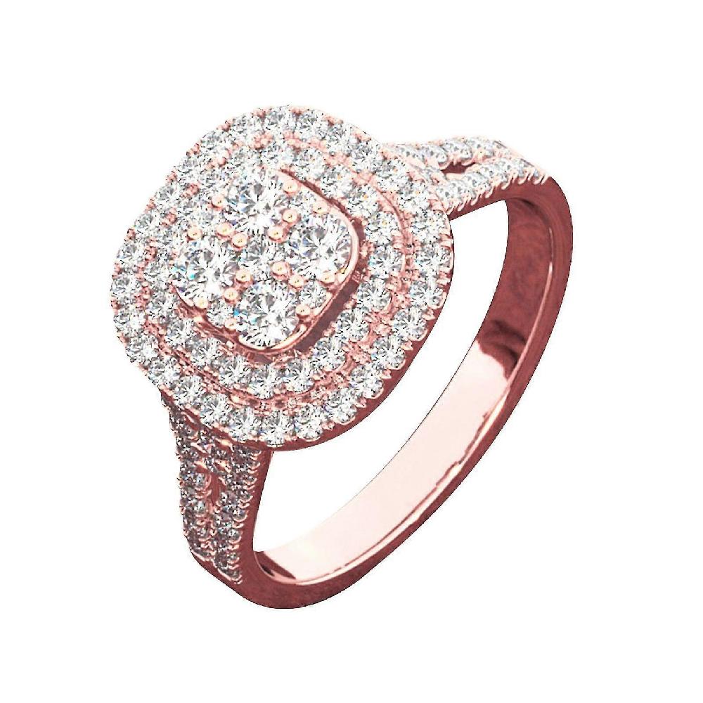 Ladies Fashion Diamond Ring Jewelry Creative Ring Jewelry Rose Gold In Linea
