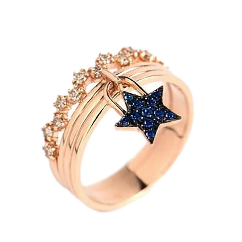 Women Fashion Jewelry Star Ring Fashion Ring For Women Jewelry Gift Consegna Veloce