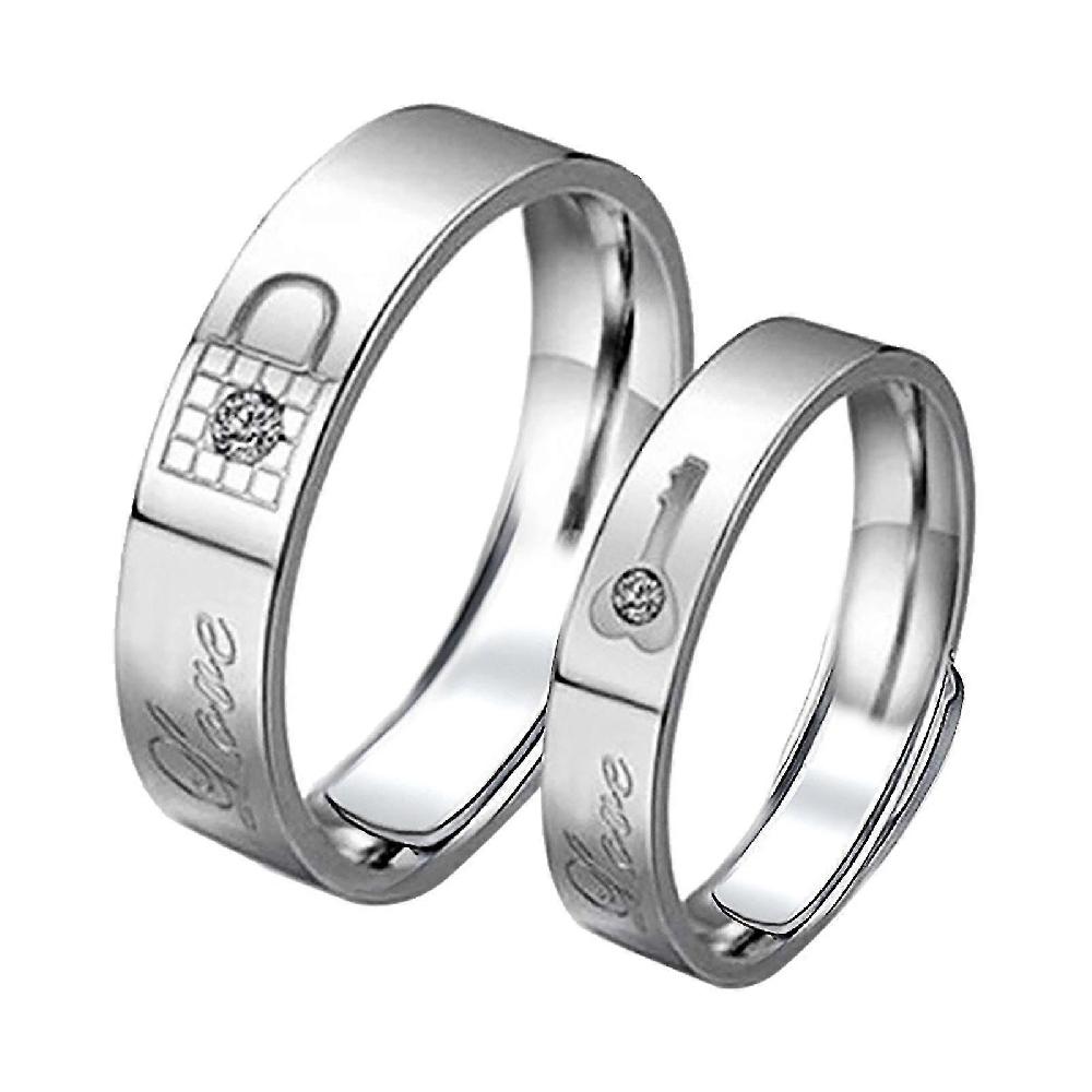 2 Rings Couple Rings Cool Copper Ring With Adjustable Knot Opening Copper Ring Sottocosto
