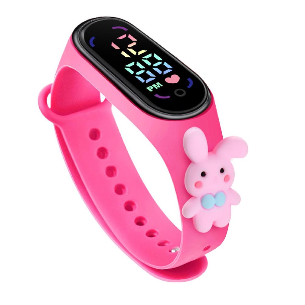 Cartoon Kids Electronic Watch Large Font Screen Accurate Time LED Display Auto Date Full Calendar Weekly Display Watch Flash Sale