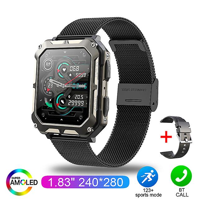 2023 New C20 Pro Smart Watch Voice Assistant BT Wireless Call Business IP68 Outdoor Sport Waterproof Wristwatch For Android iOS