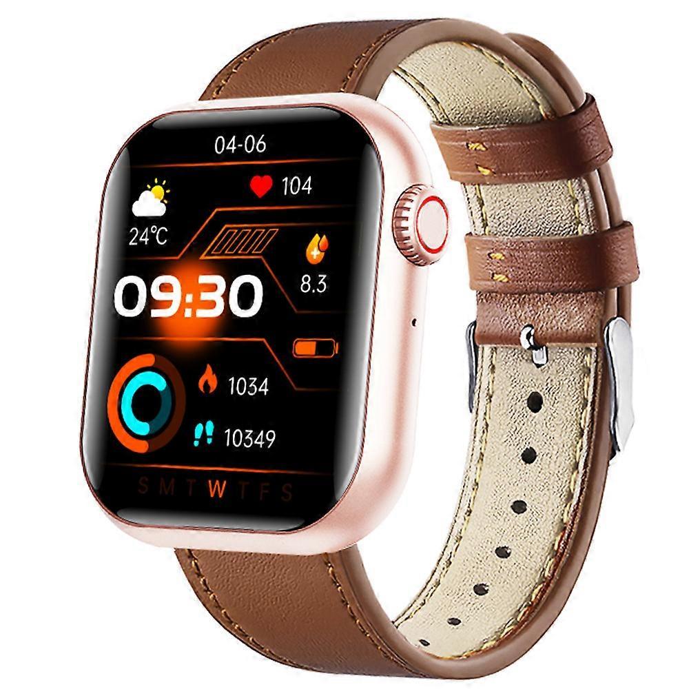 2024 F108 Smart Watch Glicemia Acido Urico e Lipidi Monitoraggio Ossigeno Sangue Pressione Sanguigna Orologio Chiamata Bluetooth Offerta San Valentino