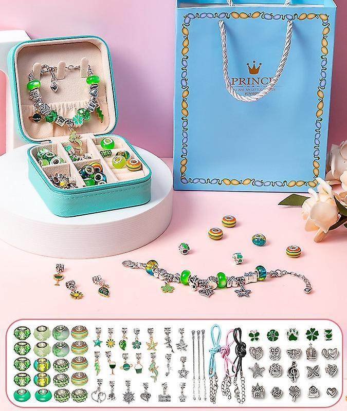 Set di bracciali per bambini bracciale di perline di cristallo fai-da-te fai-da-te di grandi dimensioni fatto a mano Offerte giornaliere