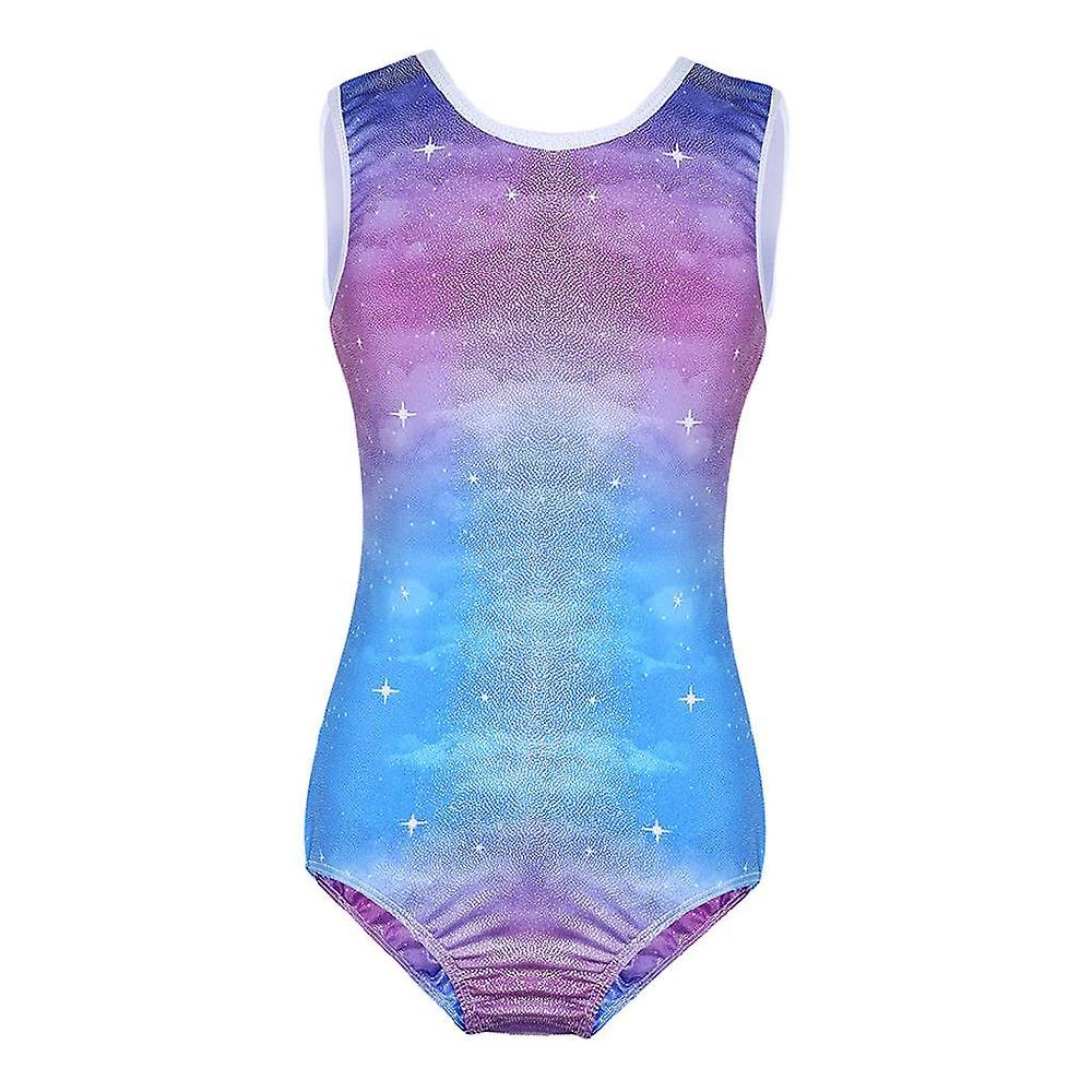 Kids Girls Sleeveless Leotard Bodysuit Dancewear Costume Jumpsuit 12(11-12Y) 50% di sconto per tempo limitato