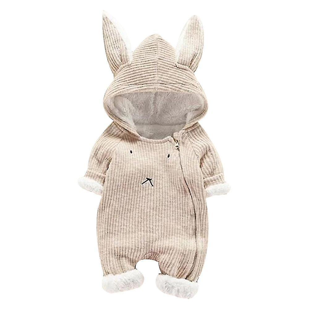 Jumpsuits Rompers Baby Clothing Kawaii Cartoon Hooded Romper Jumpsuit Pezzi Unici