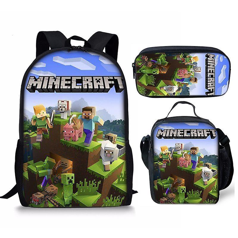 Nuovo Cubo Uomo Zaino Da Tre Pezzi Set Borsa Matita Zaino My World Zaino 12 Sconti VIP
