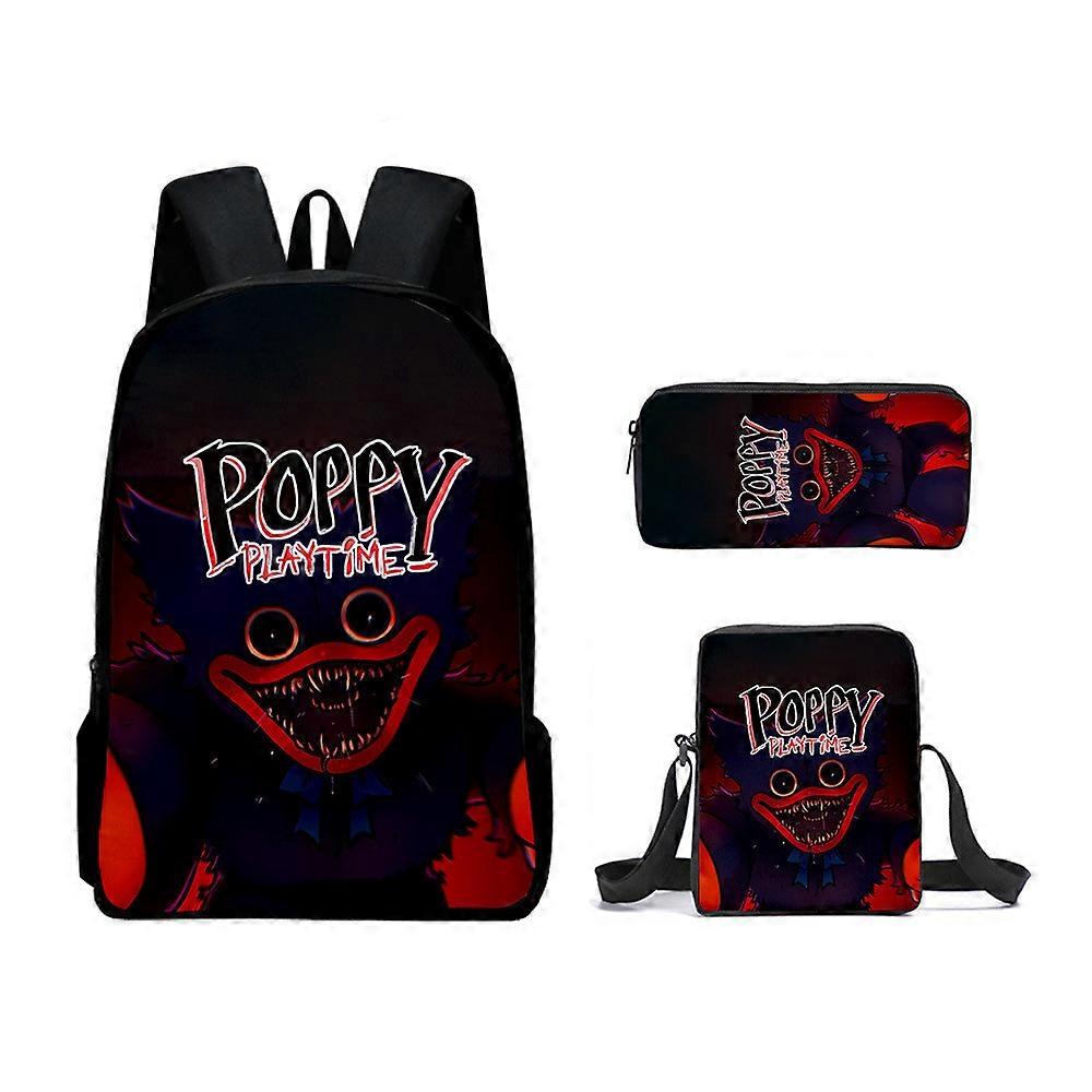 Poppy Playtime Poppy'S Playtime Zaino di grande capacità per bambini Zainetto per la scuola primaria 18 -HGDMV