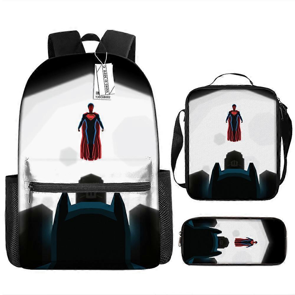 Superman Zaino Stampa Per Bambini Studenti Delle Scuole Elementari Casual Scuola Bag Borsa A Tracolla Set Da Tre Pezzi 18 -HGDMV Limitato a 3 giorni