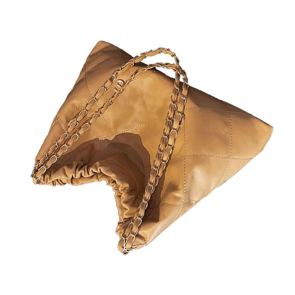 PU Shoulder Bag for Women Casual Stylish Commuting and Shopping Portable Khaki Free Size Vendita Economica