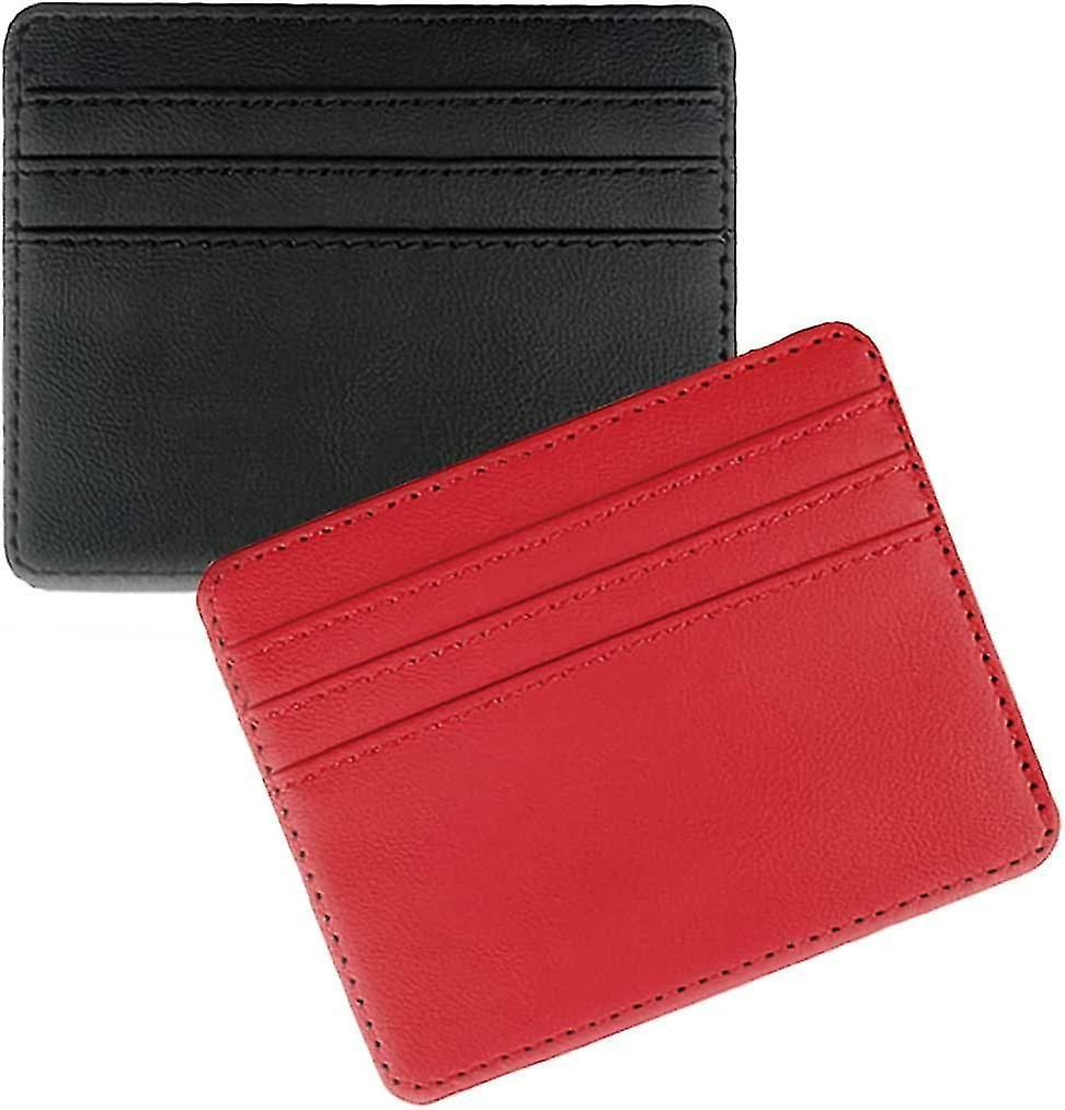 2pack Unisex Mini Card Holder Wallet Slim Credit Card Holder Minimalist Card Prezzo basso