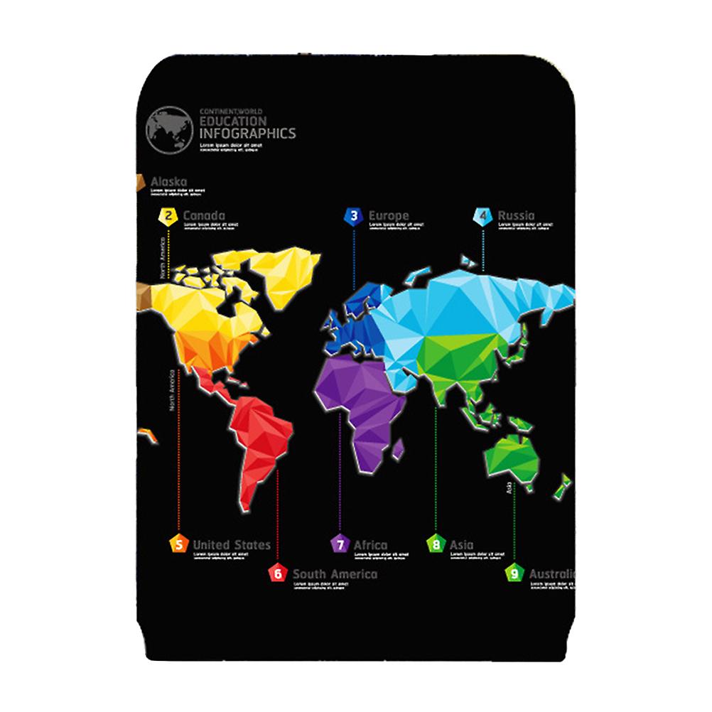 World Map Pattern Travel Luggage Cover Protector Two Side Zipper Baggage Suitcase Cover Protector (Fit to 26-28inch Size L)