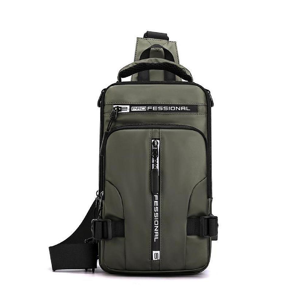 Men Multi-functional Crossbody Bags Cross Shoulder Bag with USB Charging Port Pezzi Unici