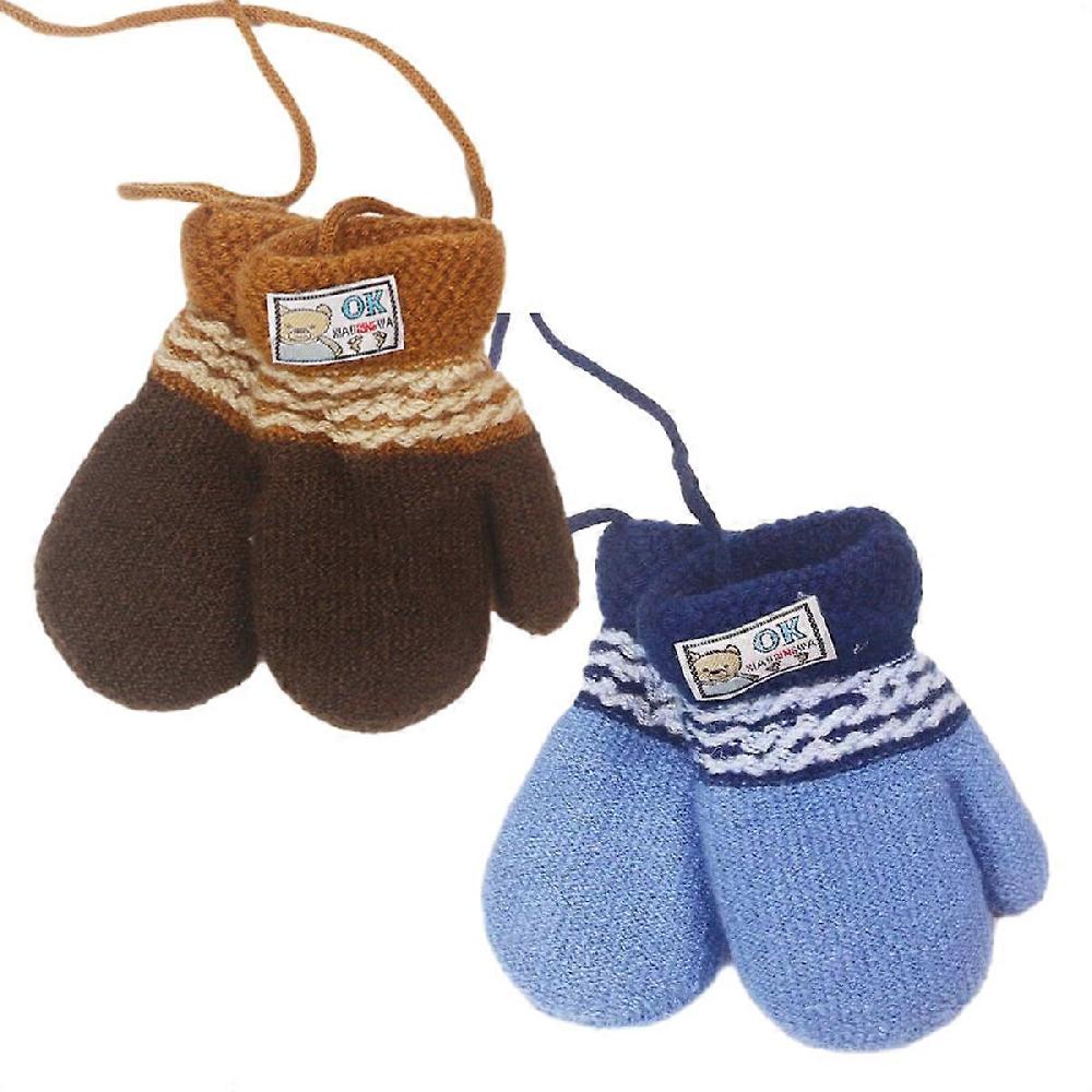 Winter mittens babies toddlers newborns unisex cute warm wool lined thick hot gloves boys girls Offerta San Valentino