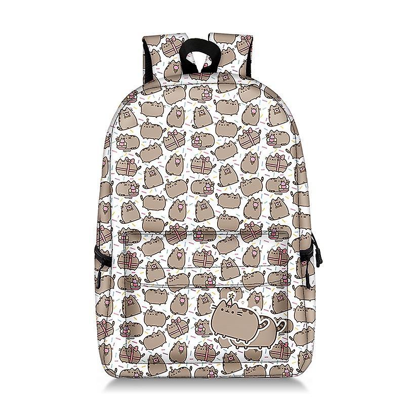 Pusheen Cat Printing Zaino Anime Kawaii Bag Zaino Zaino Nylon Zaini da viaggio Cartone animato Borse di scuola per ragazze adolescenti Solo un giorno rimasto