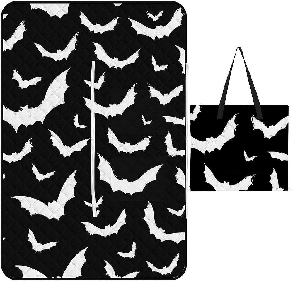 EDGFEWWOI28Faces of Pandas Picnic Blanket Outdoor Camping Mat Foldable Portable Tote Bag 3-Layer Waterproof Backing for Outdoors Concerts Beach Park Soddisfazione Garantita