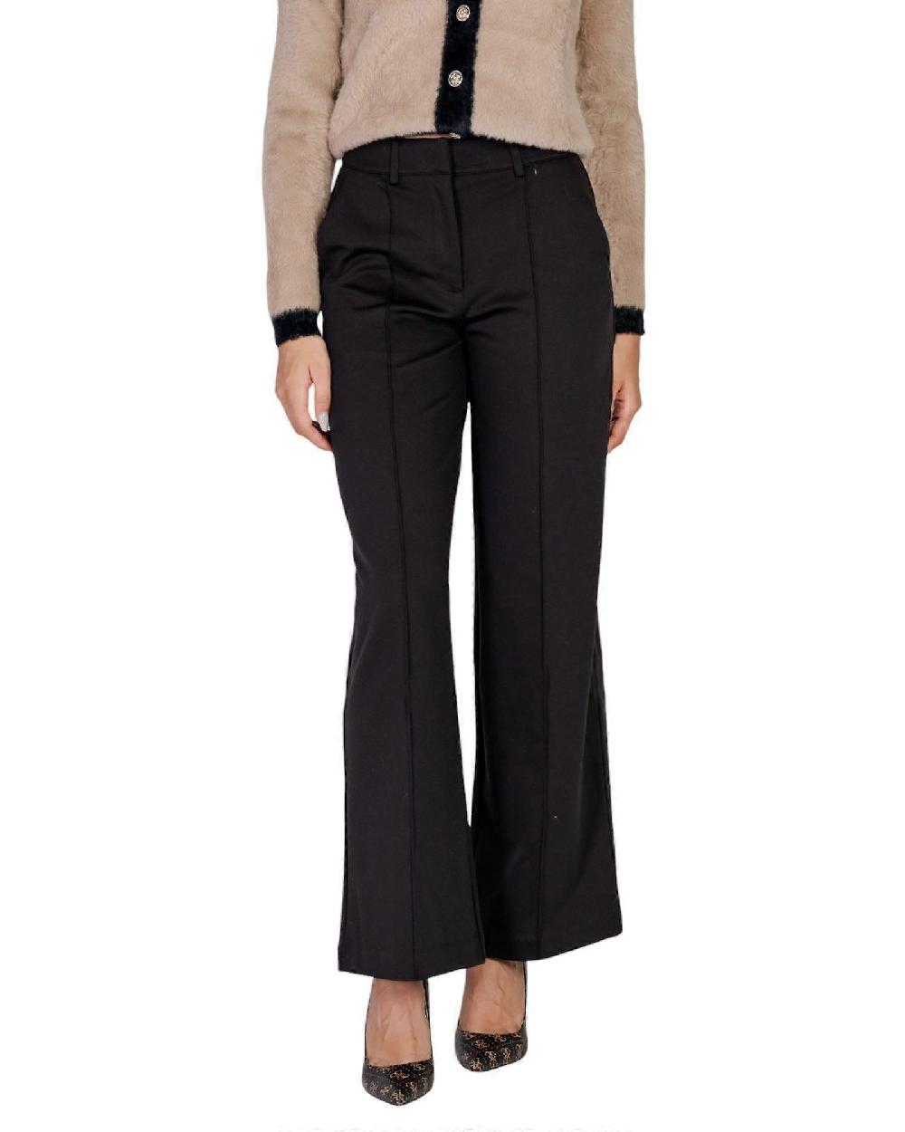 Ichi Women's Wide Leg Trousers - Black Spedizione gratuita