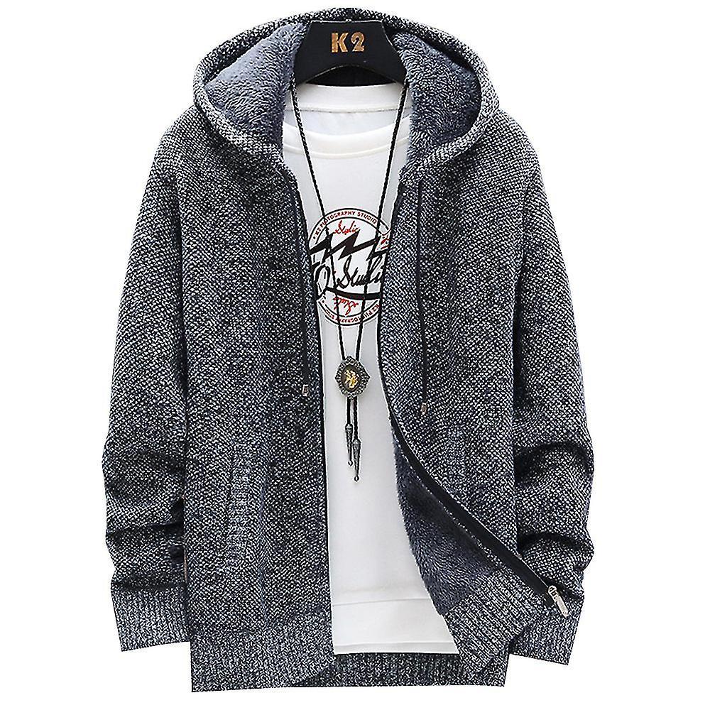 Felpe con cappuccio in pile da uomo Zip Up Winter Warmer Coat Jacket Felpa Smaltimento dello stoccaggio