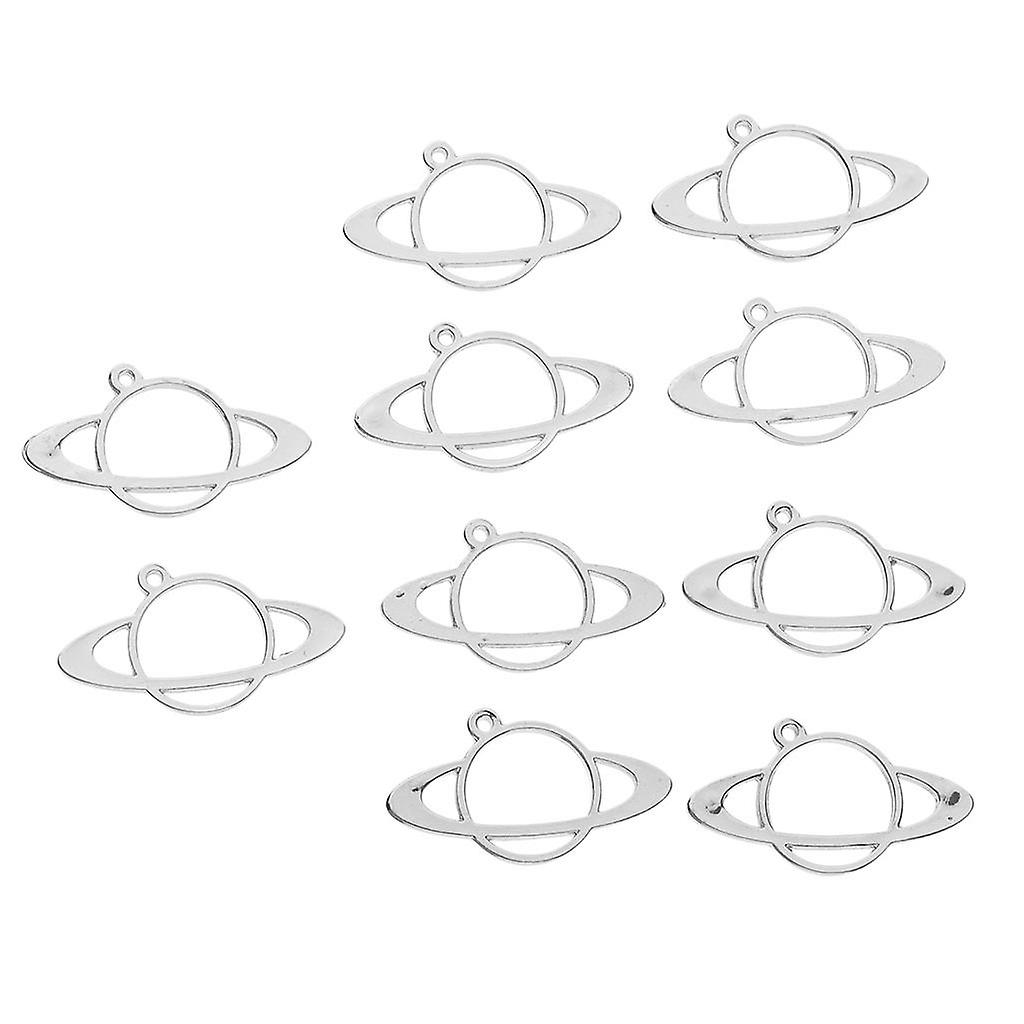 10 Pieces Metal Bezel Frame Pendant Diy Resin Setting Charms Jewelry Gold Only for today