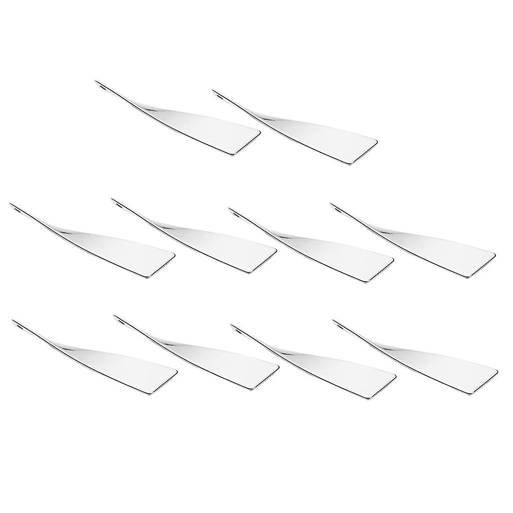 10pcs Stainless Steel Curved Charms Pendants For Diy Jewelry Crafts 11x41mm Fino al 55% di sconto