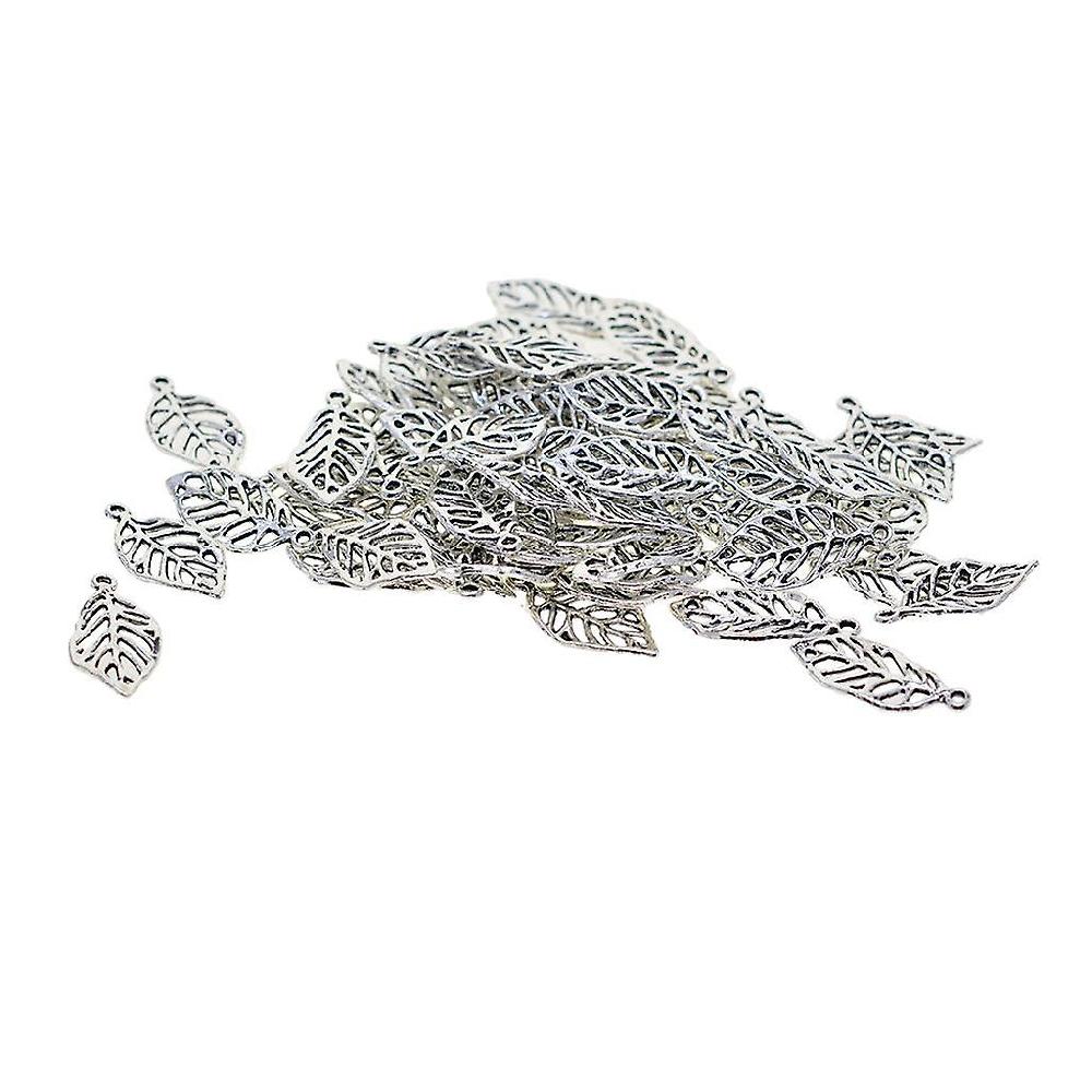 50 Pieces Filigree Leaf Charms Pendant Jewelry Diy Making Tibet Silver 50% di sconto per tempo limitato