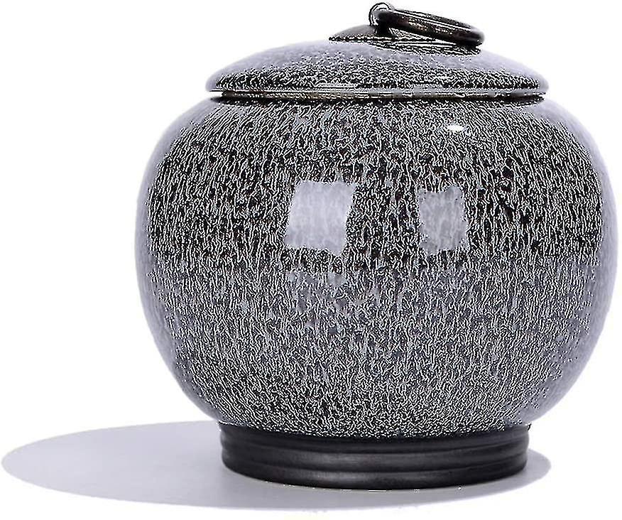 Urne Crematorie Ceramica di medie dimensioni Urna per ceneri commemorative umane adulte Ceneri Pet Ash Bara per adulti Ceramica sigillata (colore: C) - KHW Economico