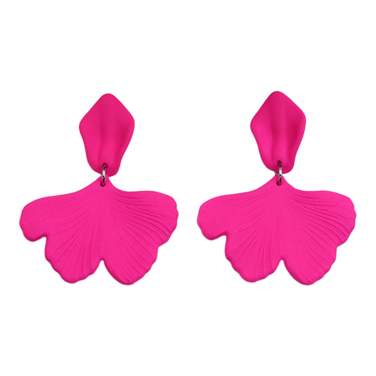 1 Pair Boho Rose Petal Shape Dangle Earrings Acrylic Tiered Flower Long Drop Stud Earrings Nuovi prodotti