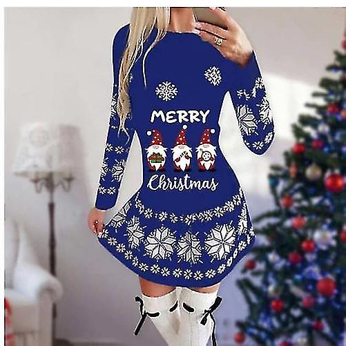 Christmas Dresses Cosplay Women 2022 Cartoon Animal Print Party Dress Women Christmas Costume Props Long Sleeve Bodycon Dress Pezzi Unici