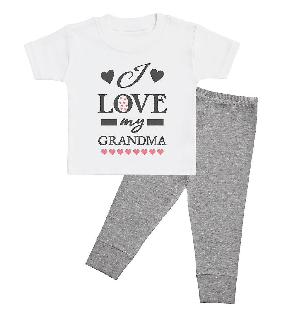 Love Grandma Pink Hearts - Set di abiti per bambini Awo-32400 Offerta