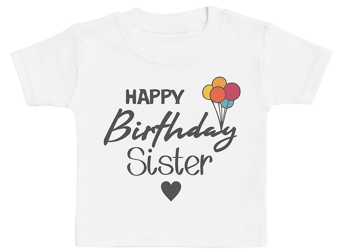 Buon Compleanno Sorella - T-shirt Bambino Awo-65584 Economico