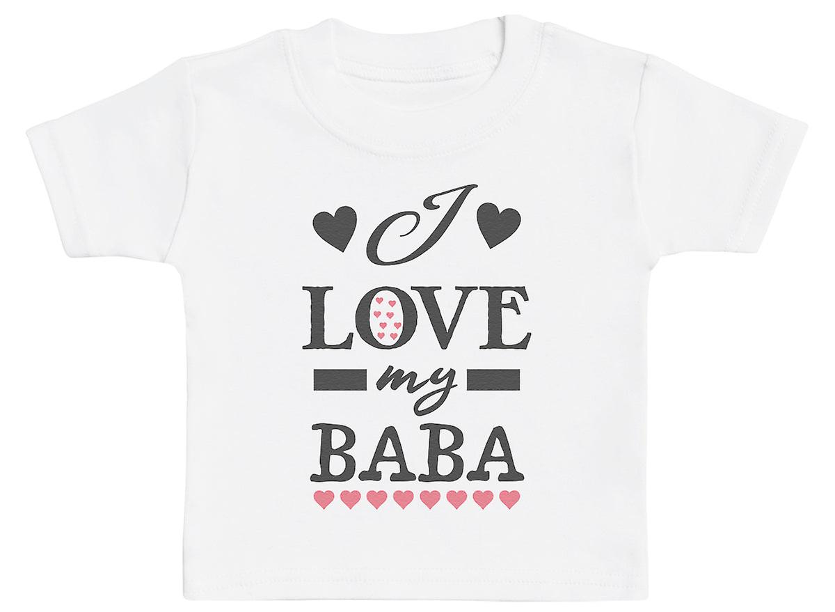 Love Baba Cuori Rosa - T-shirt per neonato Awo-09040 Vendita Economica
