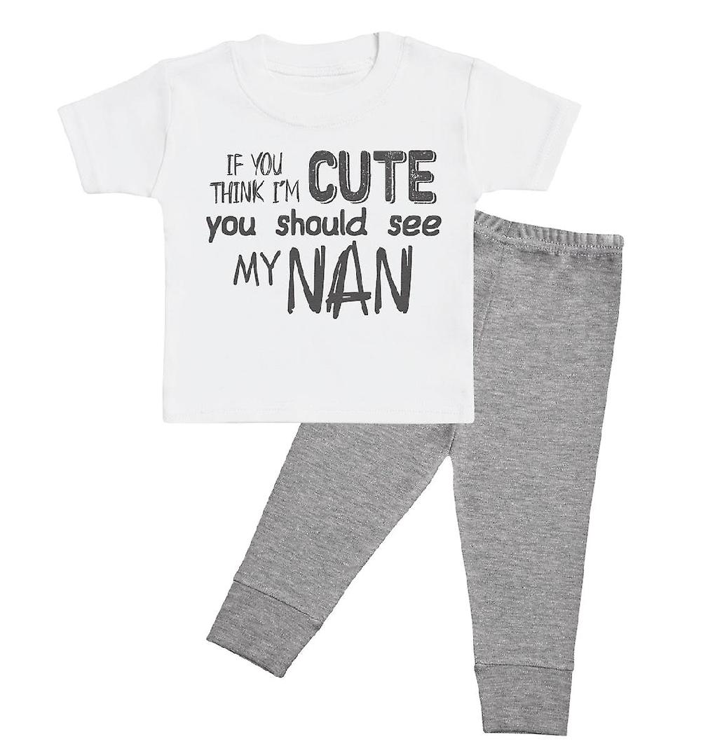 If Think Cute Nan - Set di abiti per bambini Awo-86896 I Più Venduti