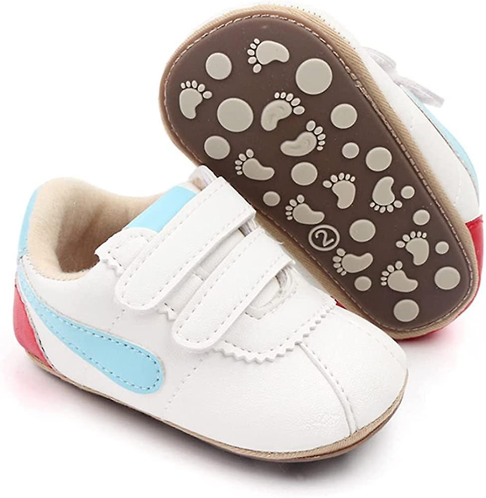 Unsex Baby Boys Girls Pu Leather Shoes Infant Toddler High Top Lace Up Slip On Soft Sole Sneakers Anti Skid Newborn First Walker Shoes Latest fashion