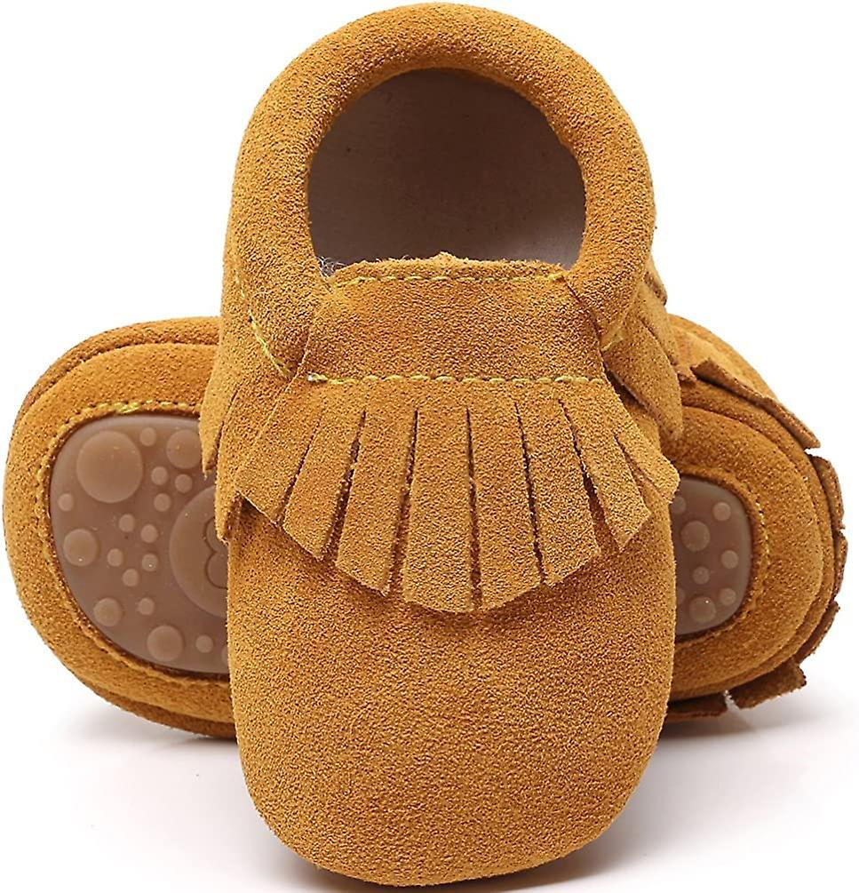 Leather Baby Mocassini Hard Soled Nappa Crib Toddler Shoes For Boys And Girls