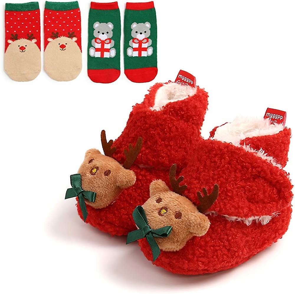 Infant Baby Slippers Girls Boys Booties Warm Baby Socks Shoes Newborn Crib Shoes Baby Footwear Prewalkers Bestseller