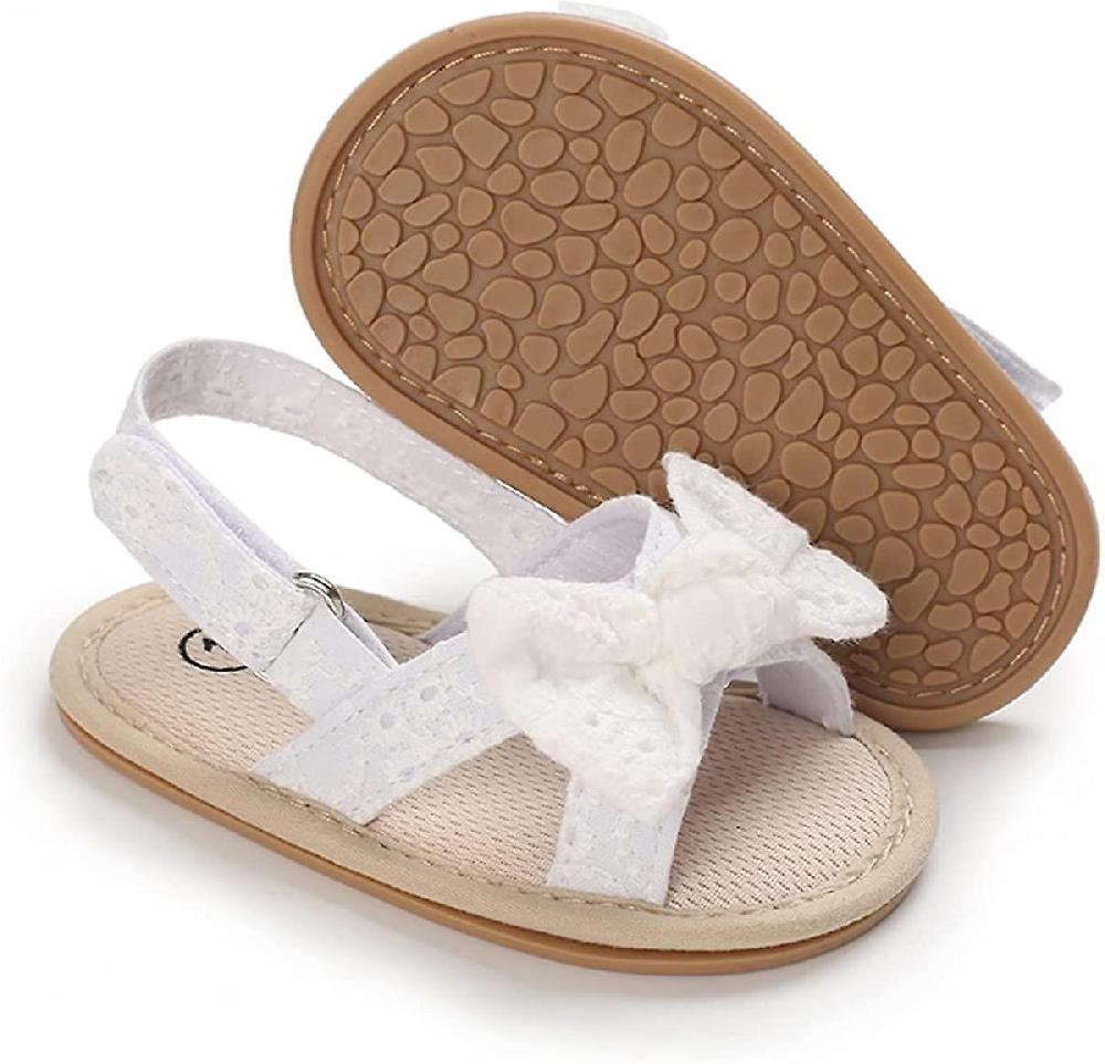 Baby Boys Girls Summer Sandals 2 Straps Anti Slip Soft Sole Beach Infant Shoes Toddler First Walker Newborn Crib Shoes(3-18months) Offerte speciali