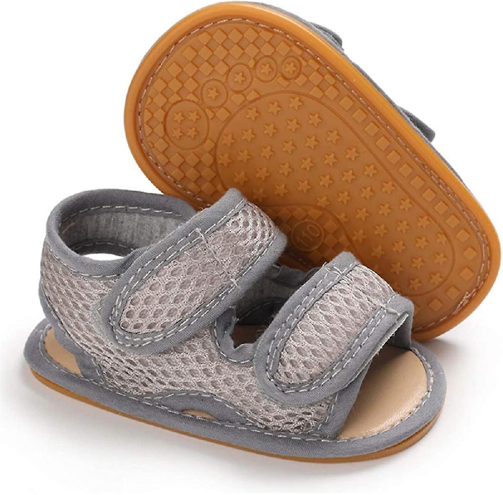 Baby Boys Girls Summer Sandals Antislip Soft Sole Toddler First Walker Crib Shoes (0-18 mesi)