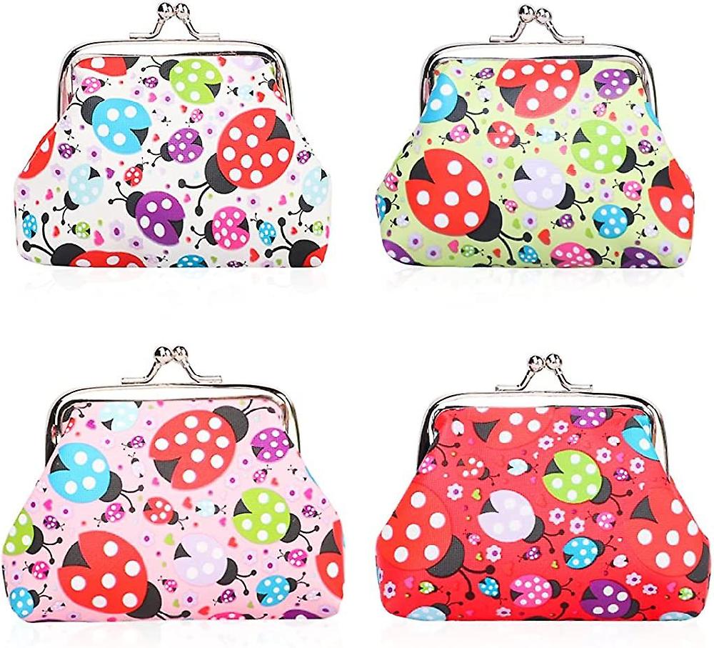 4 Packs Coin Purse Cute Change Purse Clutch Wallet Kiss Lock Pouch With Clasp Closure Gift For Girl Women Offerte
