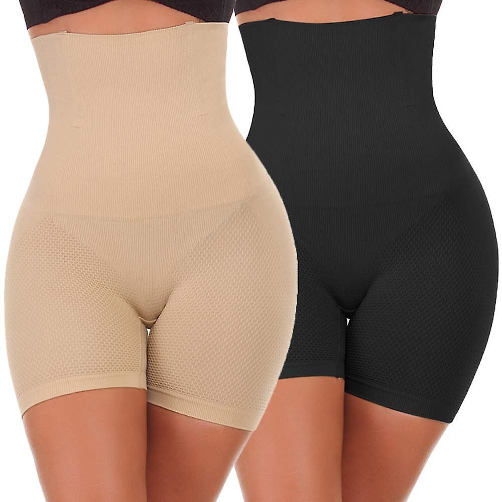 Women High-Waisted Tummy Control Bodyshaper Butt Lifter Boyshorts Control Knickers Slimming Briefs 2pcs 4XL Bestseller
