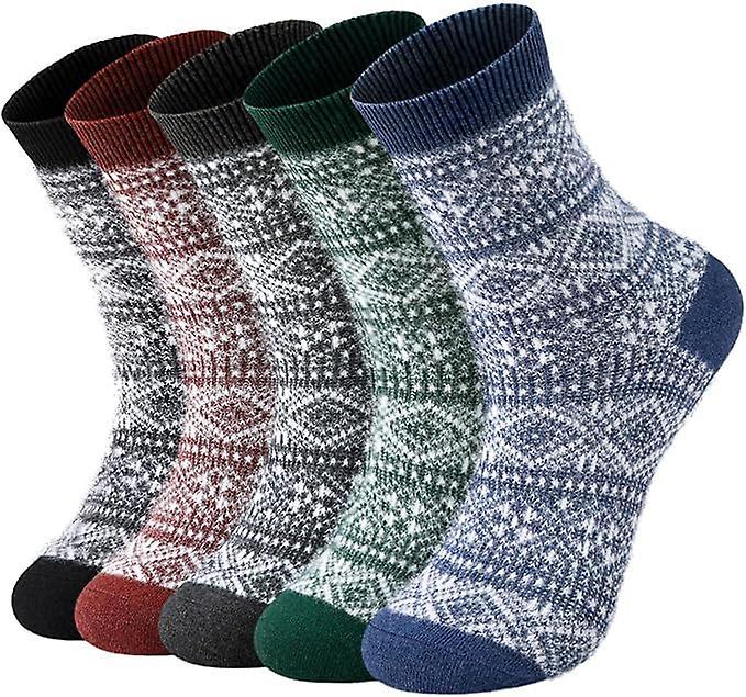Wool Socks 5 Pairs - Wool Socks For Women Boot Socks Soft Crew Socks Cozy Socks Warm Socks Discount Store per i nuovi prodotti